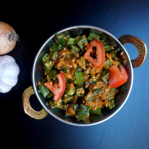 Bhindi Bhaji (Okra/ladies’ fingers) (A12) (220g)