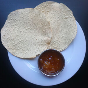 Plain Papadam (2 pieces) (A12)